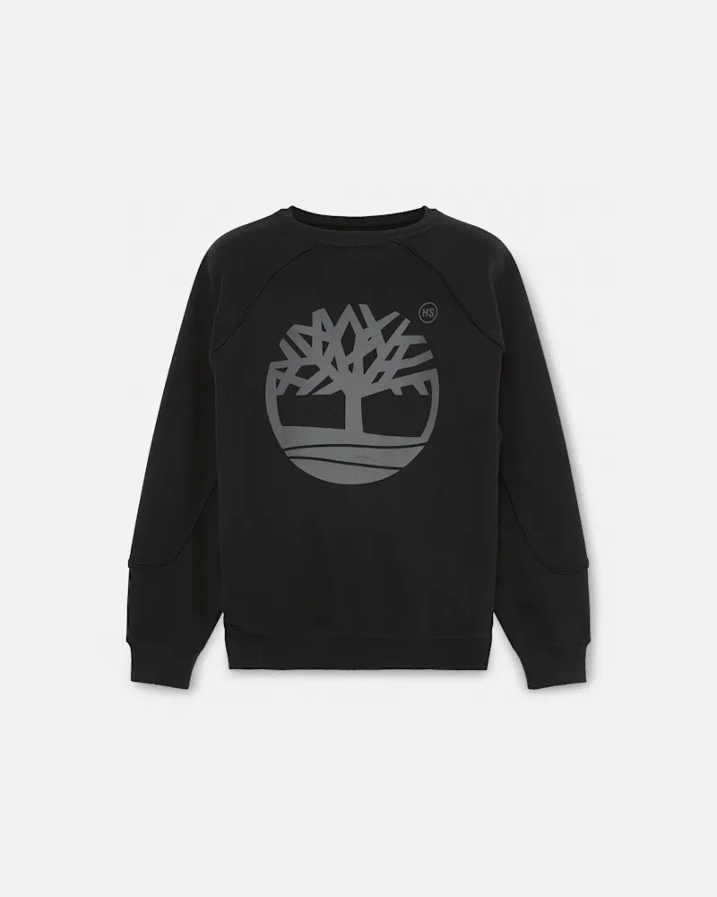 Timberland Timberland und HIGHSNOBIETY Raglan-Sweatshirt mit Rundhalsausschnitt in Schwarz, Schwarz, Größe Schwarz