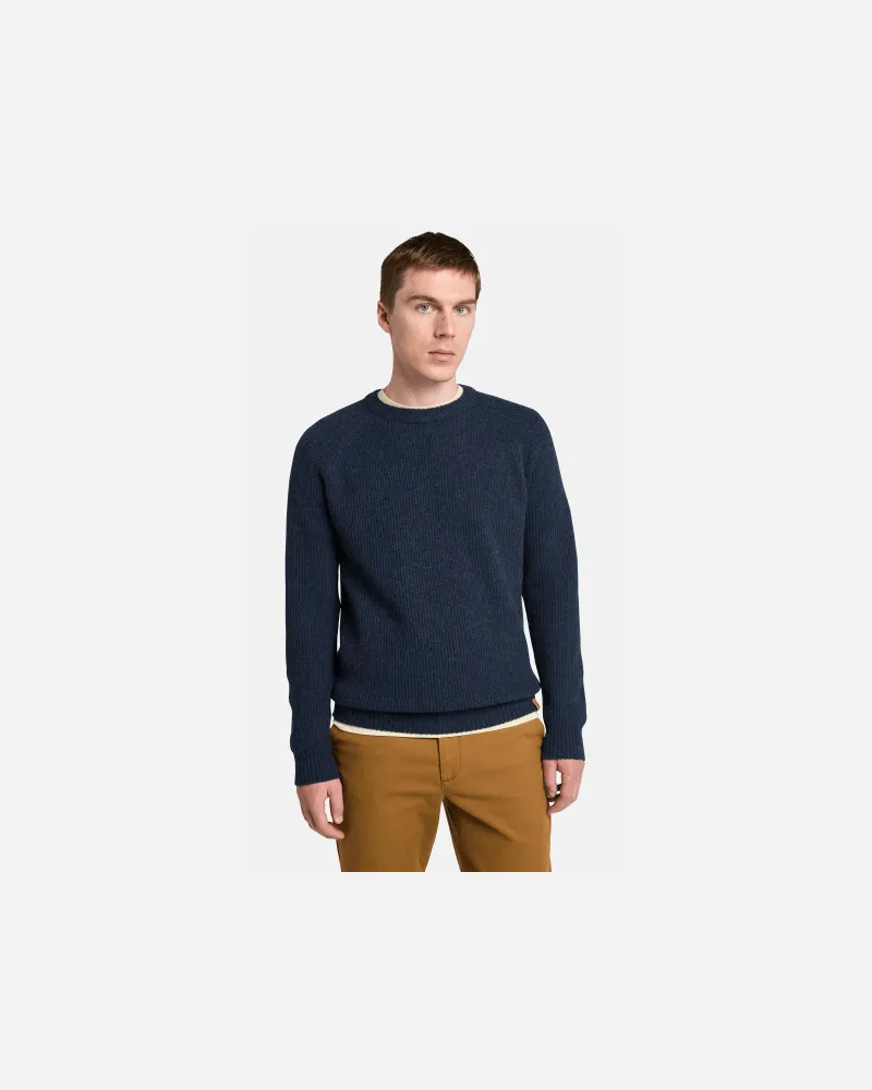 Timberland Phillips Brook Rundhalspullover mit Raglanärmeln für Herren in Dunkelblau, Herren, Blau, Größe Blau