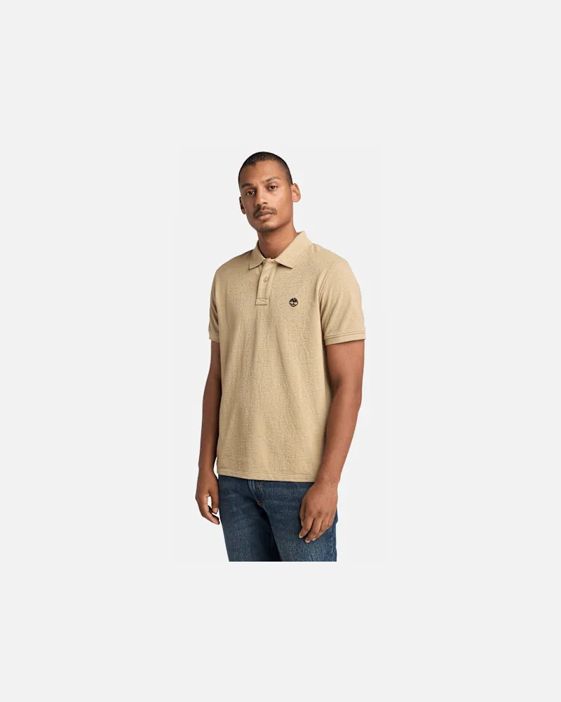Timberland Millers River Pikee-Polohemd für Herren in Beige, Herren, Beige, Größe Beige