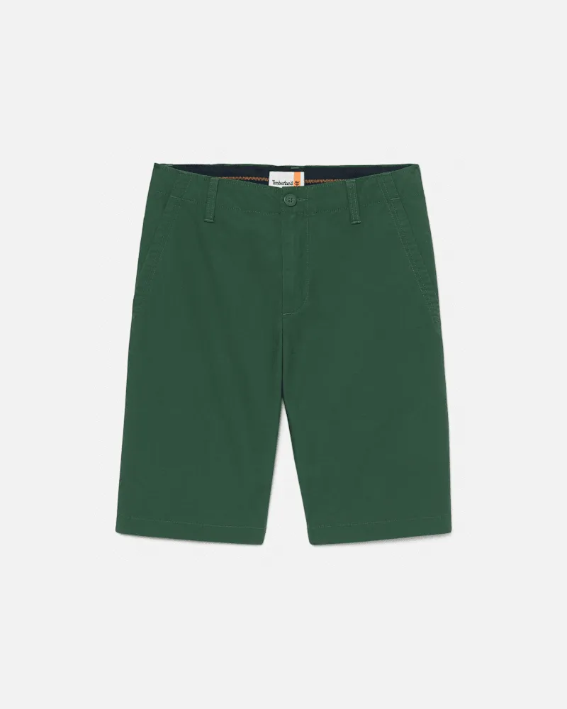 Timberland Topsfield Chinoshorts aus Stretch-Popeline für Herren in Dunkelgrün, Herren, Grün, Größe Grün