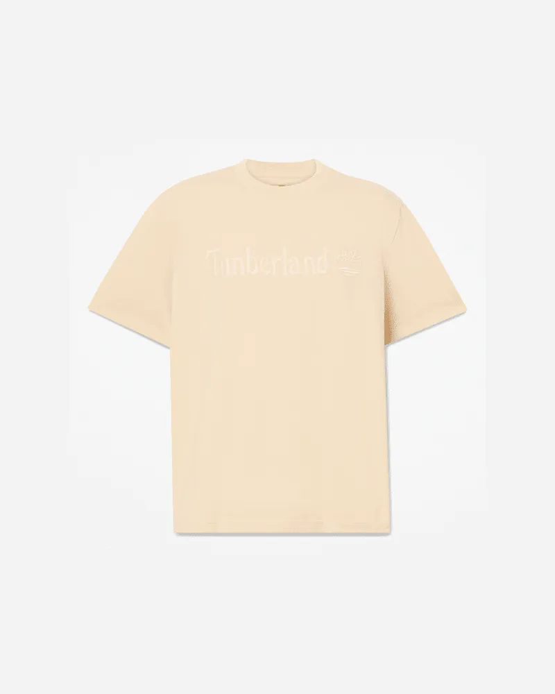 Timberland Hampthon Kurzarm-T-Shirt für Herren in Beige, Herren, Beige, Größe Beige