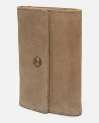 Timberland All Gender Brieftasche mit Überschlag in Beige