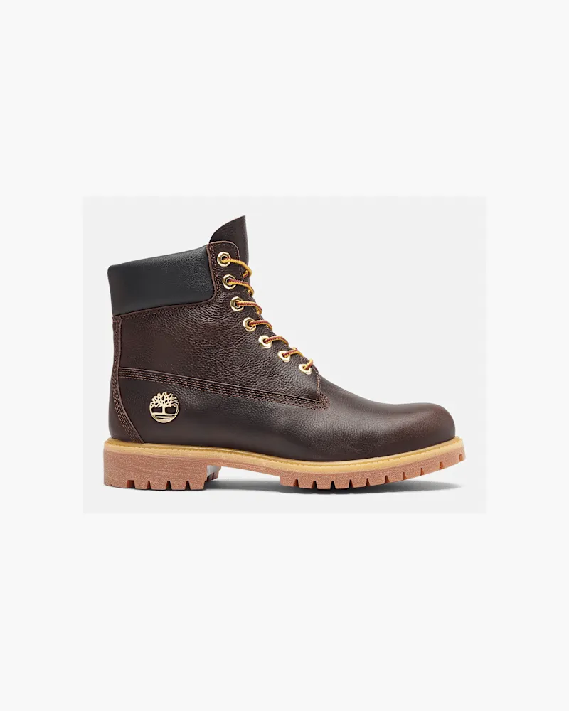 Timberland Wasserdichter Timberland Premium 6-Inch Boot für Herren in Dunkelbraun/Schwarz, Herren, Braun, Größe Braun