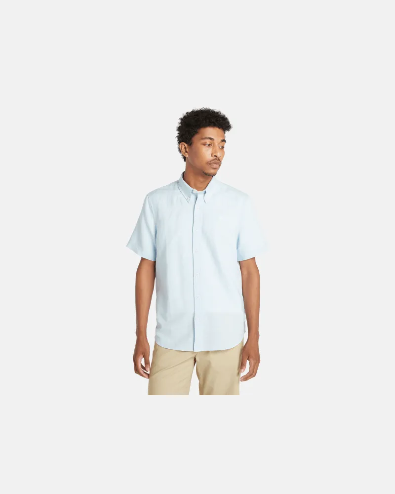 Timberland Kurzärmeliges Lovell Lake Hemd für Herren in Hellblau, Herren, Blau, Größe Blau