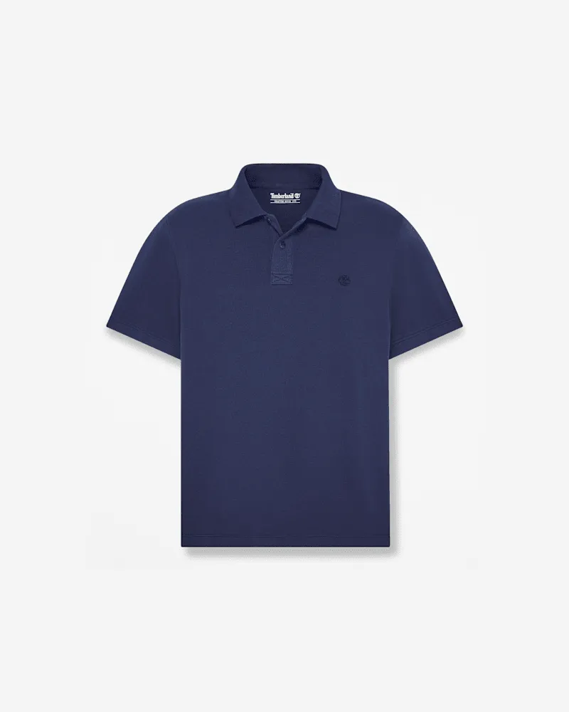 Timberland Millers River Kurzarm-Polohemd für Herren in Dunkelblau, Herren, Blau, Größe Blau