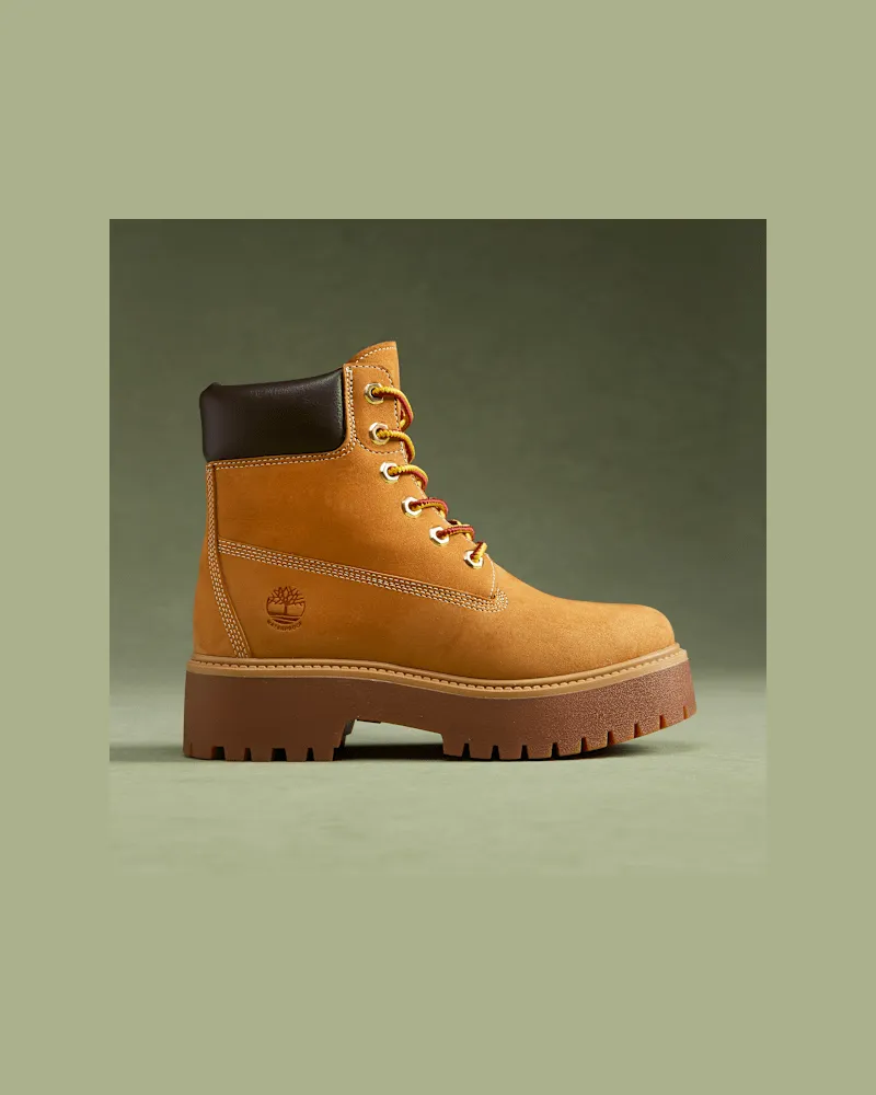 Timberland Wasserdichter Stone Street 6-Inch-Boot mit Plattform für Damen in Gelb, Damen, Gelb, Größe Gelb