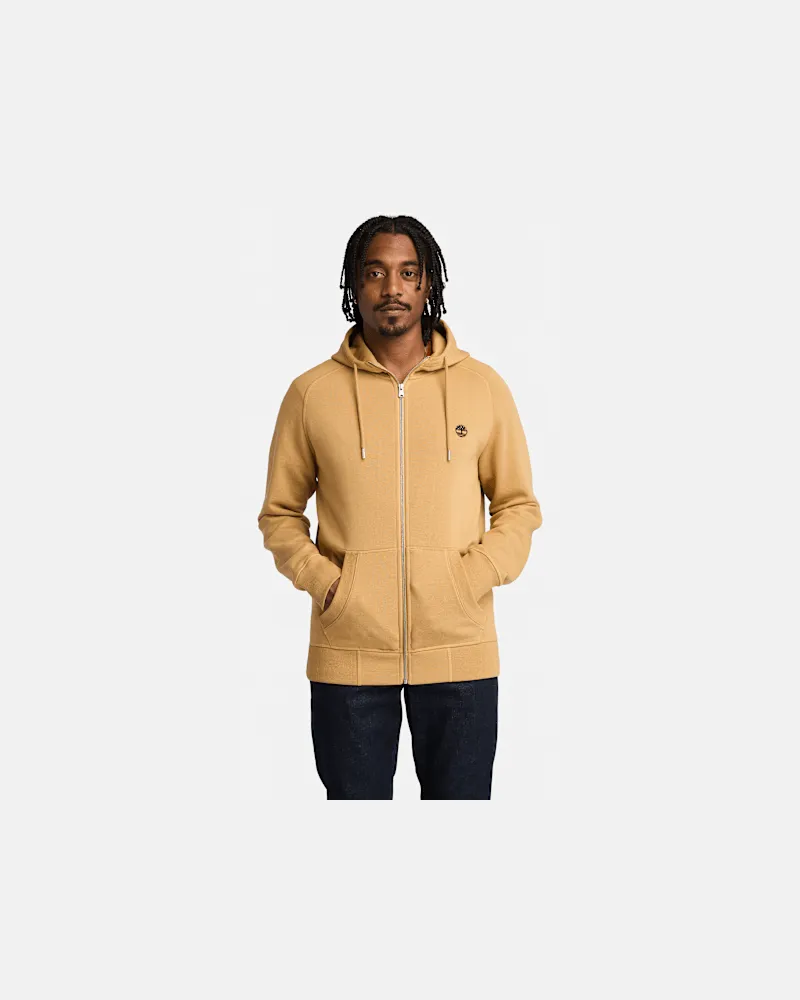 Timberland Exeter River Kapuzenjacke mit gebürsteter Rückseite für Herren in Gelb, Herren, Gelb, Größe Gelb