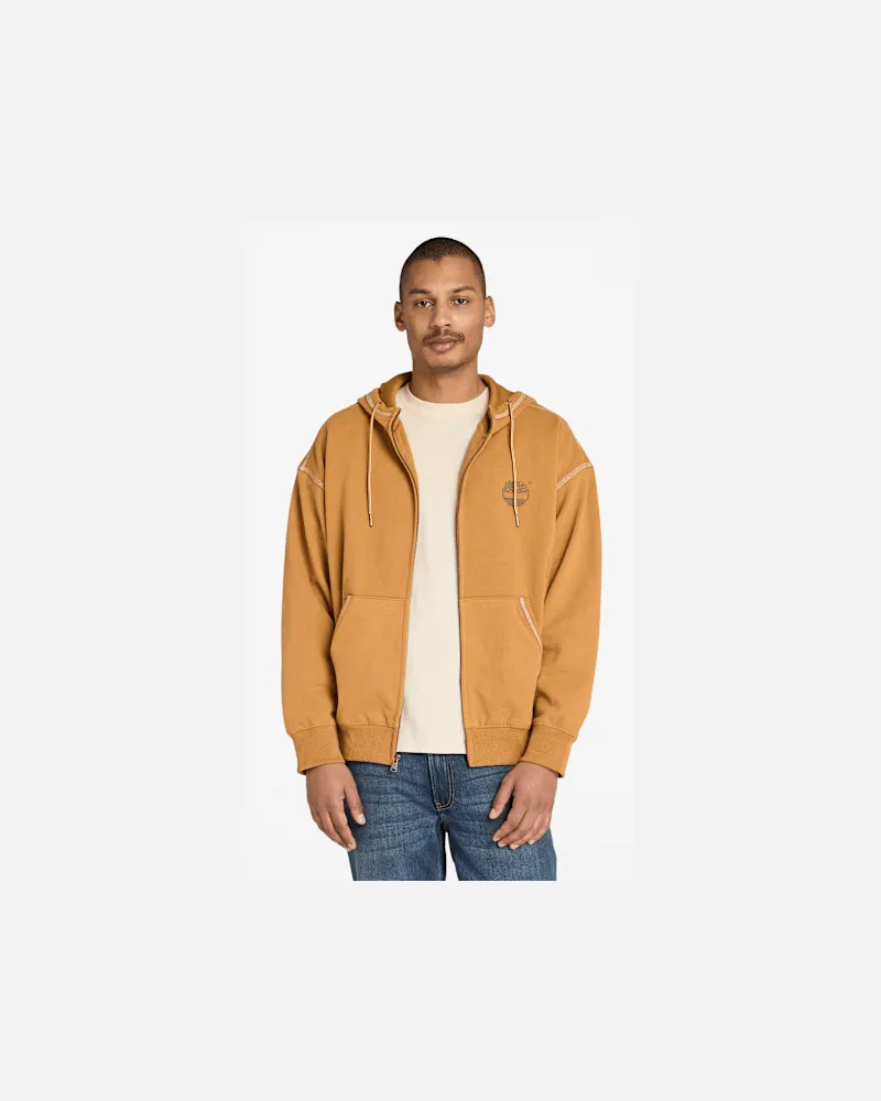 Timberland Timberland 10061 Kapuzenpullover mit Reißverschluss für Herren in Gelb, Herren, Gelb, Größe Gelb