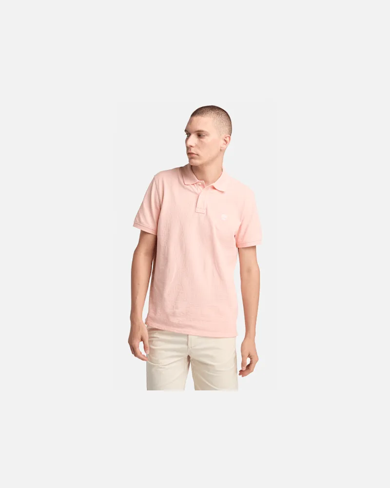 Timberland Millers River Pikee-Polohemd für Herren in Hellpink, Herren, Pink, Größe Pink