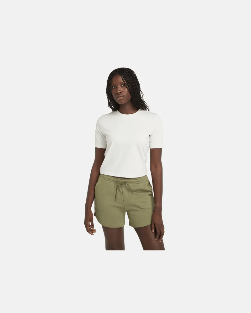 Timberland Kurzärmeliges Baby-T-Shirt für Damen in Weiß, Damen, Weiß, Größe Weiß