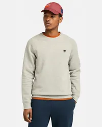 Timberland Exeter River Rundhals-Sweatshirt mit angerauter Innenseite für Herren in , Mann Hellgrau