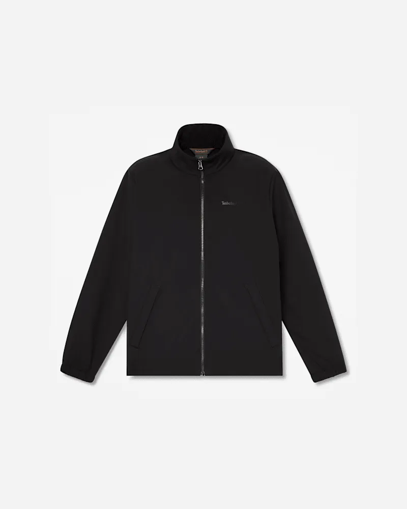 Timberland Winddichte Softshell-Jacke mit durchgehendem Reißverschluss für Herren in Schwarz, Herren, Schwarz, Größe Schwarz