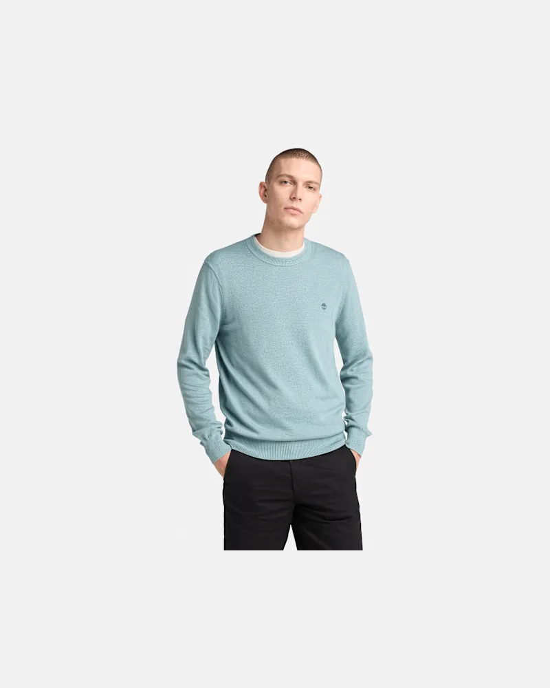 Timberland Garngefärbter Williams River Pullover aus Baumwolle für Herren in Hellblau, Herren, Blau, Größe Blau