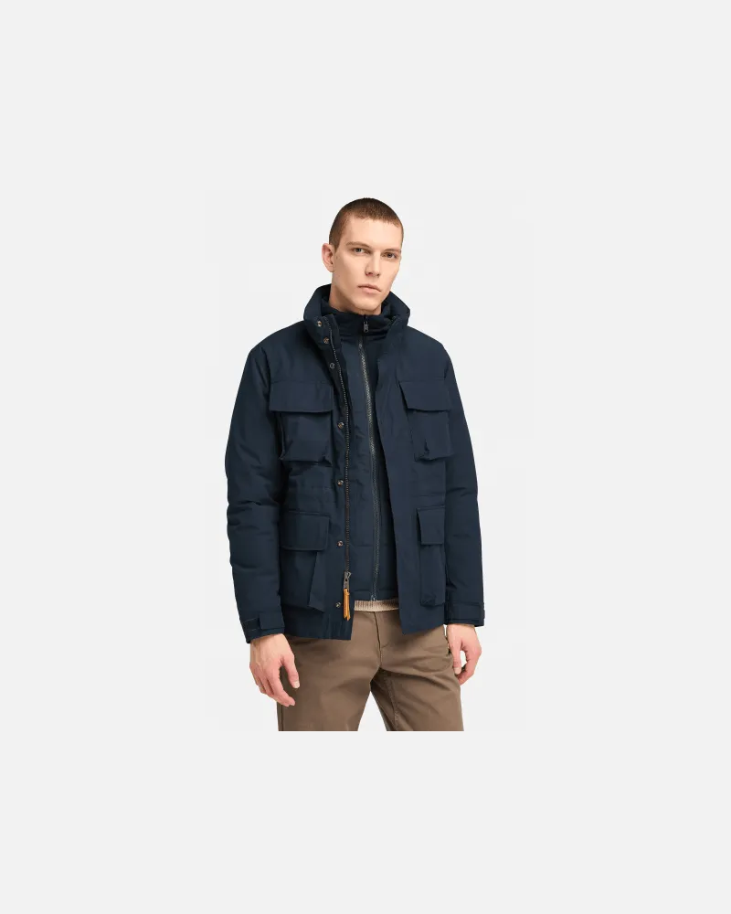 Timberland Wasserdichte Abington 3-in-1-Jacke für Herren in Dunkelblau, Herren, Blau, Größe Blau