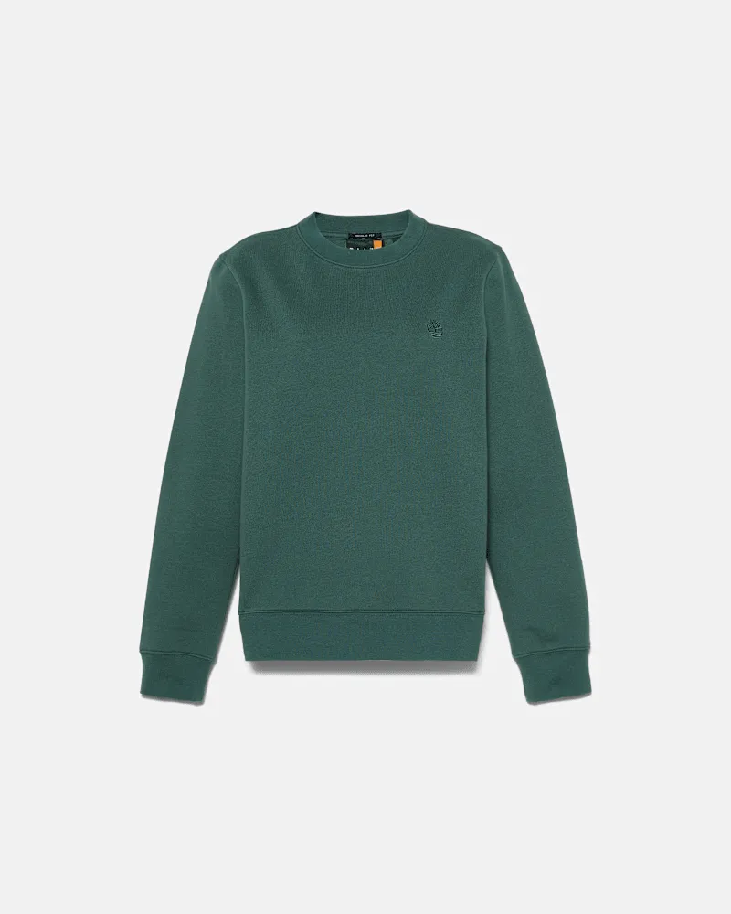 Timberland Exeter River Sweatshirt mit gebürsteter Rückseite und Rundhalsausschnitt für Damen in Dunkelgrün, Damen, Grün, Größe Grün