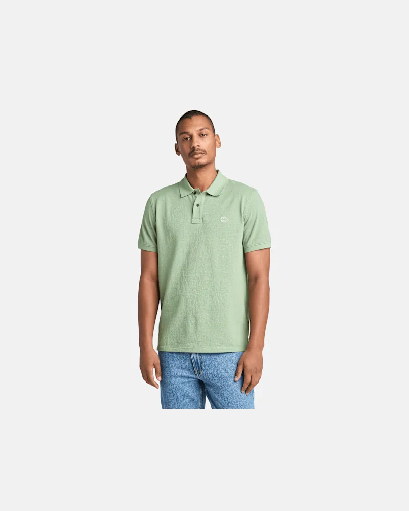 Timberland Millers River Pikee-Polohemd für Herren in Grün, Herren, Grün, Größe Grün