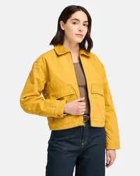 Timberland Strafford Steppjacke aus gewaschenem Canvas für Damen in , Frau Gelb