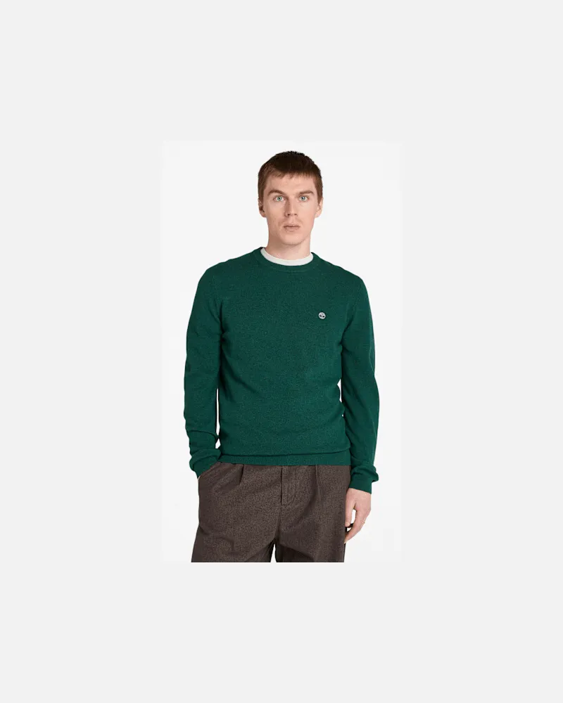 Timberland Timberland Cohas Brook Rundhalspullover aus Merinowolle für Herren in Dunkelgrün, Herren, Grün, Größe Grün