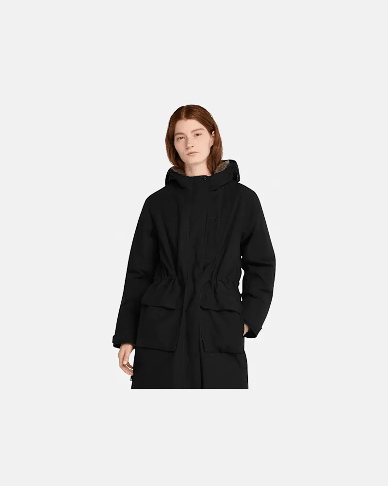 Timberland Wasserdichter Timberland Parka für Damen in Schwarz, Damen, Schwarz, Größe Schwarz