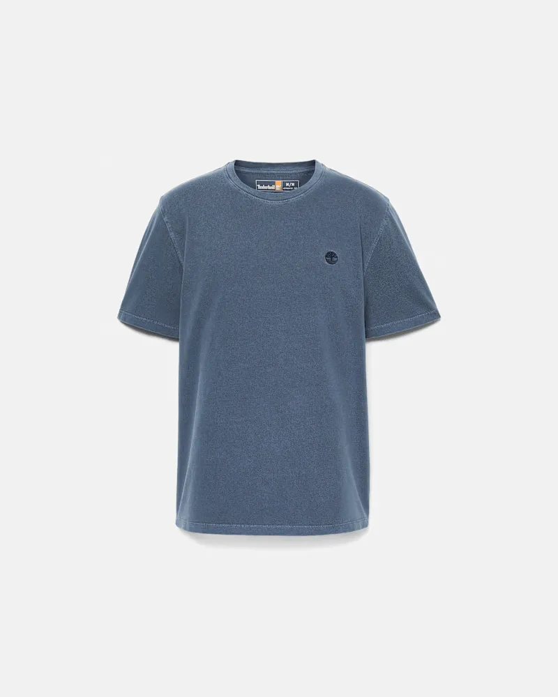 Timberland Stückgefärbtes Dunstan River T-Shirt für Herren in Dunkelblau, Herren, Blau, Größe Blau