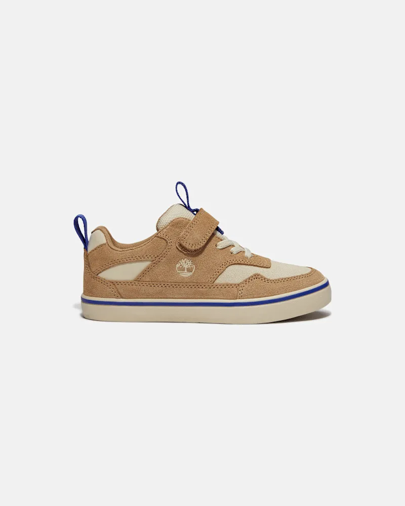 Timberland Stone Jump Sneaker mit Klettverschluss für Jugendliche in Beige, Beige, Größe Beige