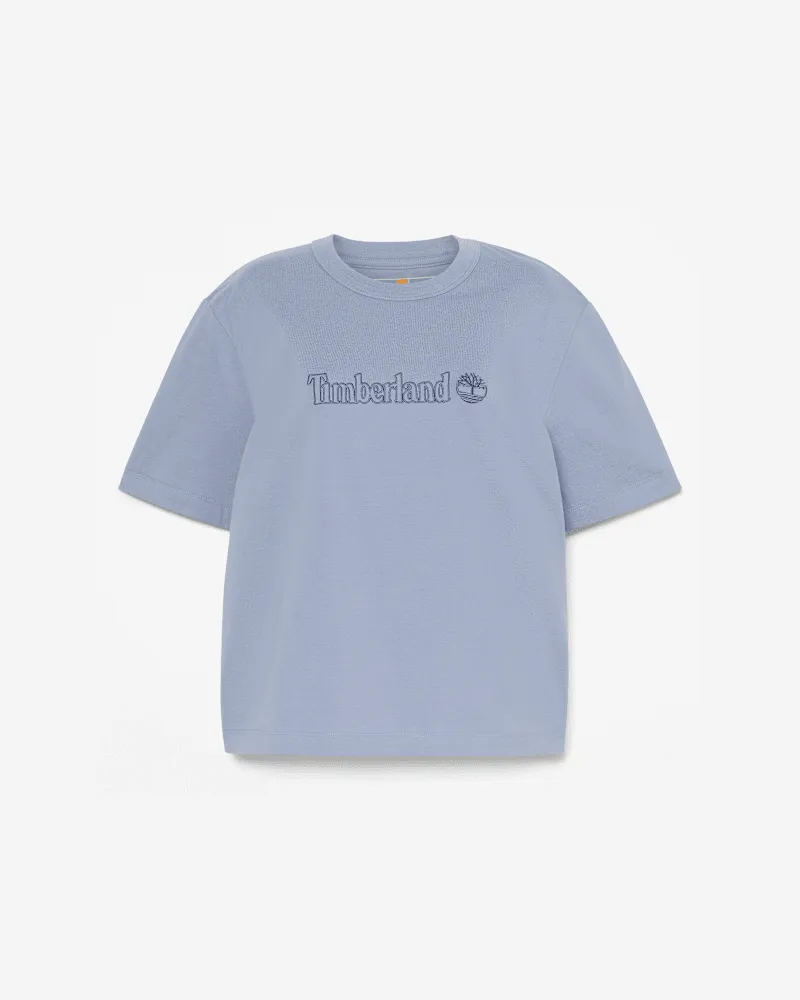 Timberland Lush Kurzarm-T-Shirt für Damen in Blau, Damen, Blau, Größe Blau