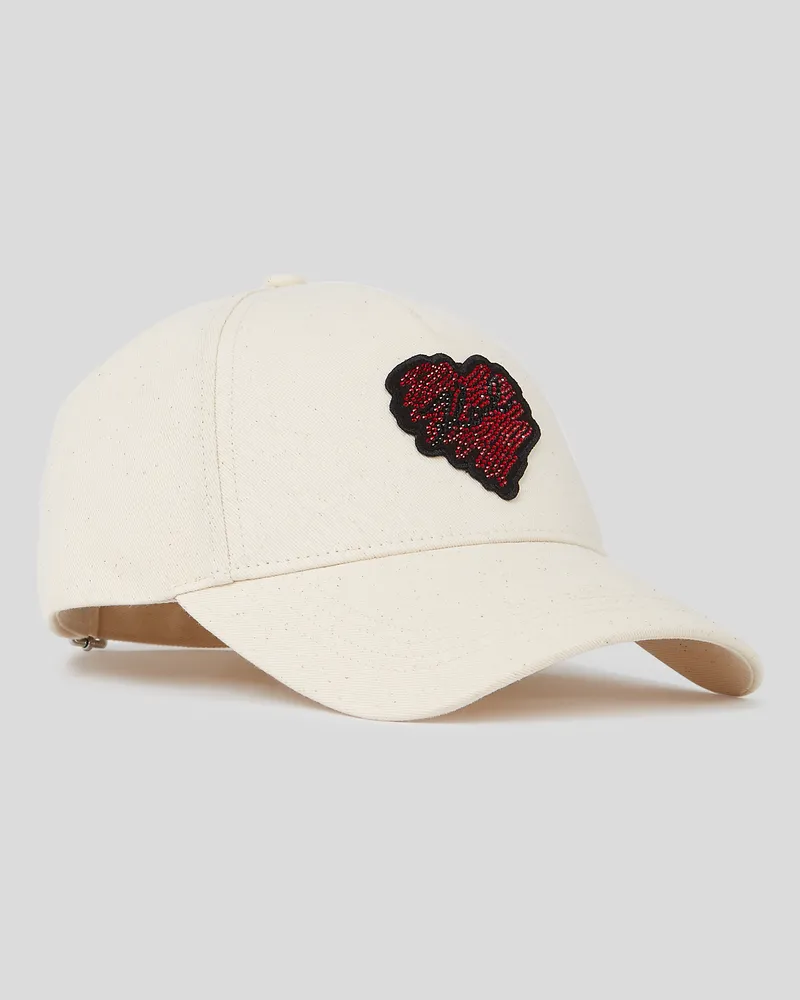 Karl Lagerfeld K/heart kappe, Frau, Natur, Größe Natur