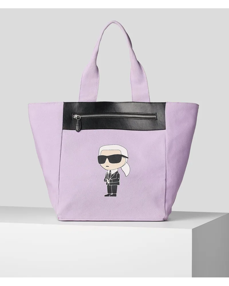 Karl Lagerfeld K/ikonik -karl-taschen-shopper mit Reissverschluss, Frau, Pastel Lilac Pastel