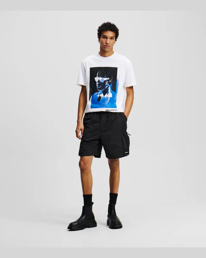 Karl Lagerfeld Cargo-shorts, Mann, Schwarz, Größe Schwarz