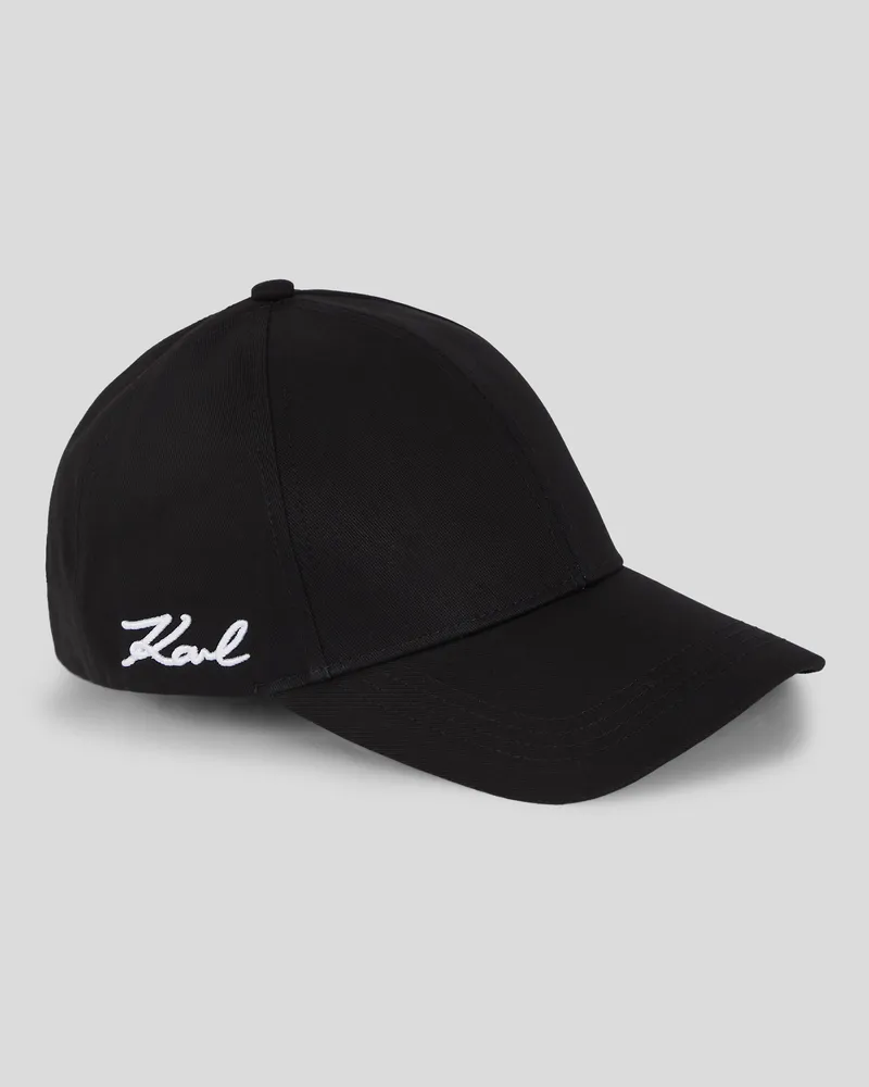 Karl Lagerfeld K/signature Kappe, Frau, Schwarz, Größe Schwarz