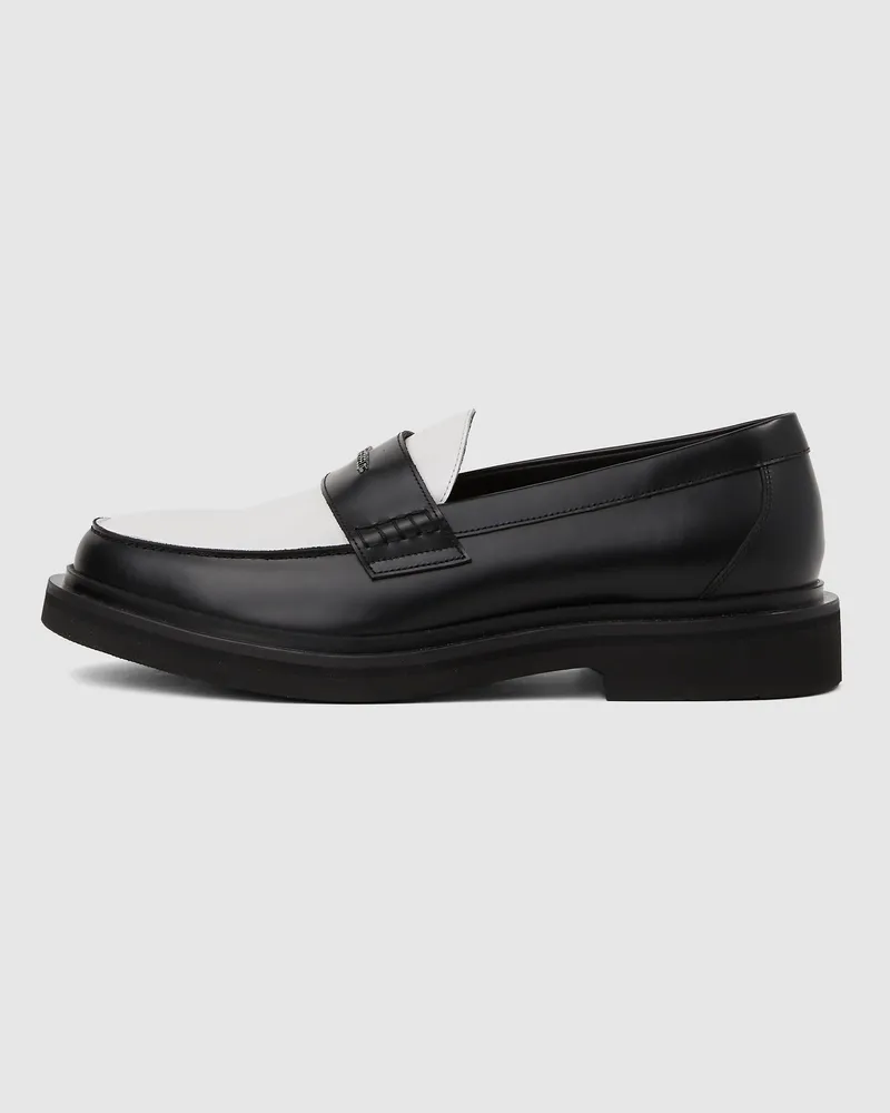 Karl Lagerfeld Keaton Saddle-loafer, Herren, Schwarz/weiss, Größe Schwarz