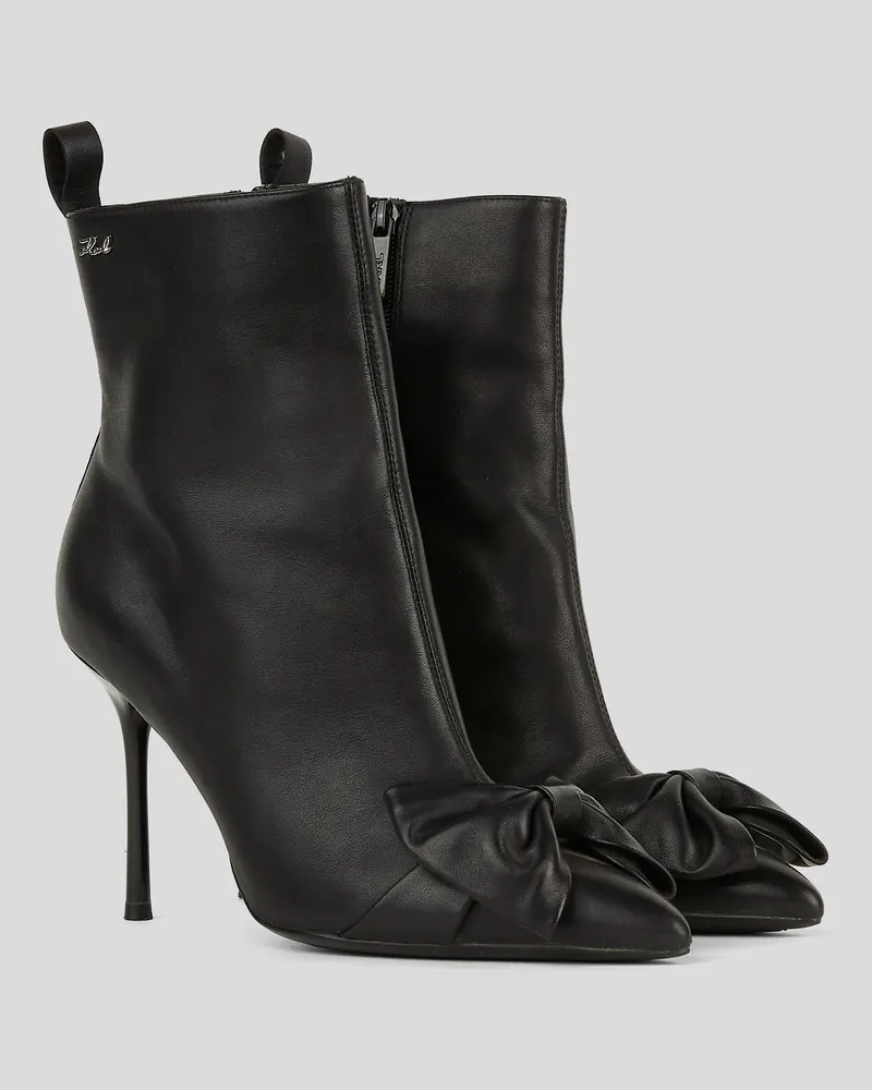 Karl Lagerfeld Sarabande stiefeletten Mit Schleife, Frau, Schwarz, Größe Schwarz