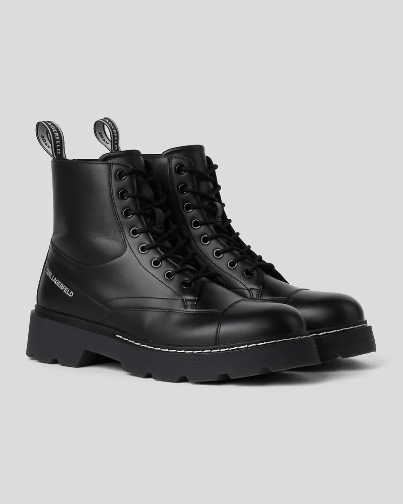 Karl Lagerfeld Kamden schnürstiefel, Mann, Schwarz, Größe Schwarz