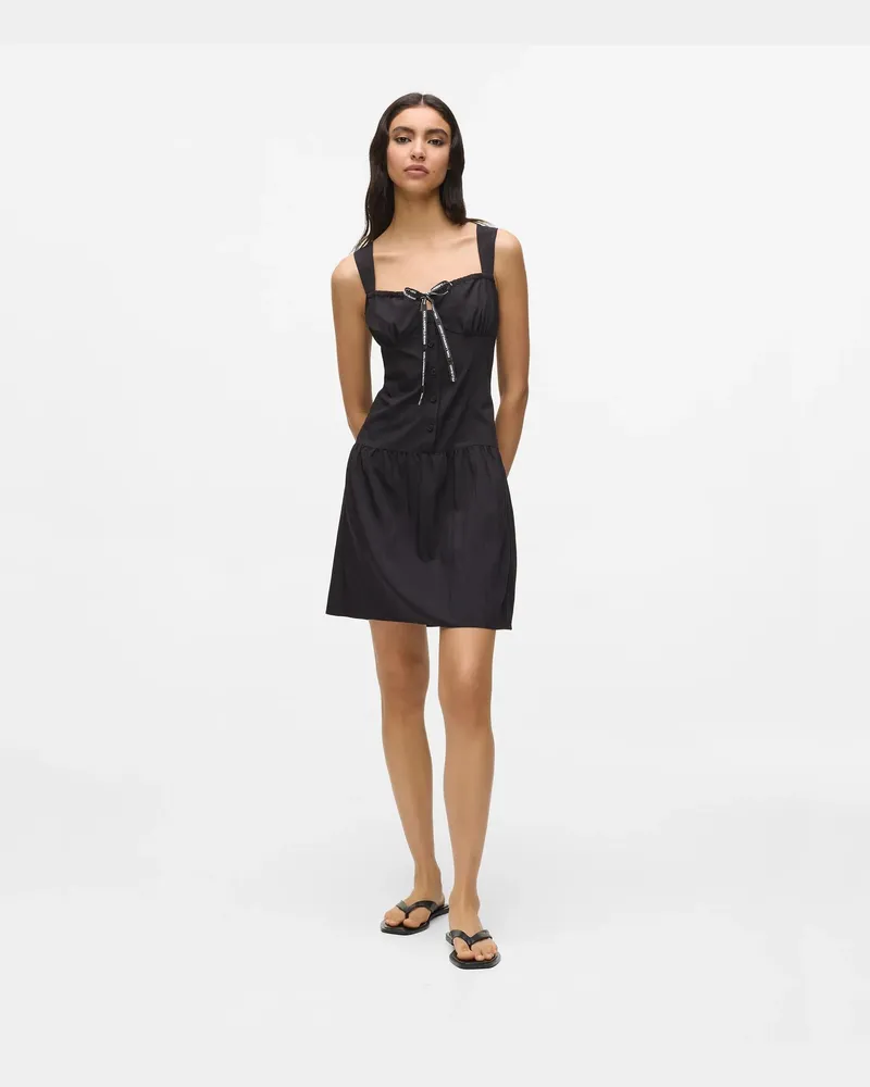 Karl Lagerfeld Minikleid Mit Schnürdetail, Damen, Schwarz, Größe Schwarz