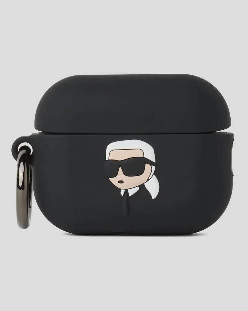 Karl Lagerfeld Ikon  Schutzhülle Für Airpods 3, Frau, Schwarz, Größe Schwarz