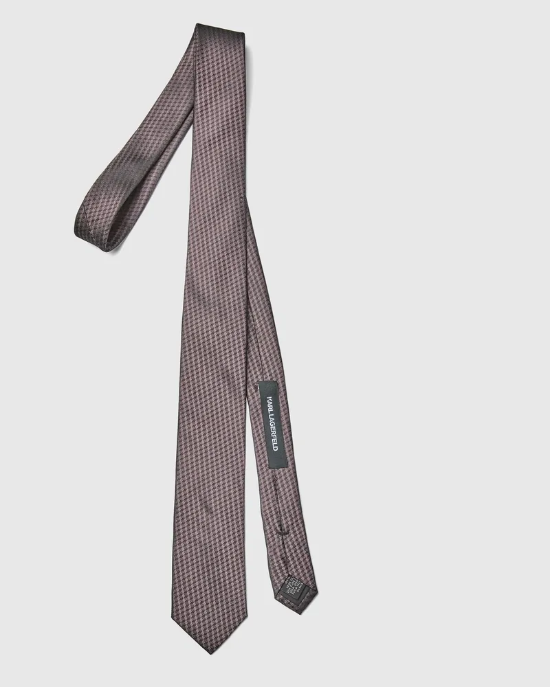Karl Lagerfeld Geometrische Krawatte, Herren, Hellrosa, Größe Hellrosa