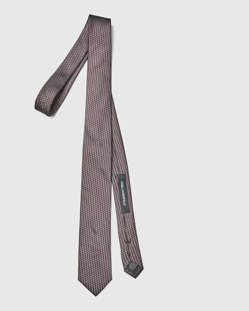 Karl Lagerfeld Geometrische Krawatte, Herren, Hellrosa, Größe Hellrosa