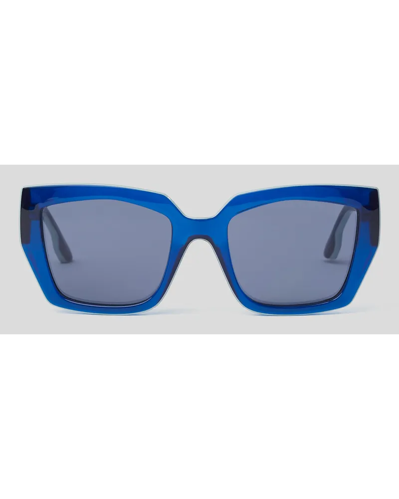 Karl Lagerfeld Sonnenbrille mit Karl-logo, Frau, Blau Blau