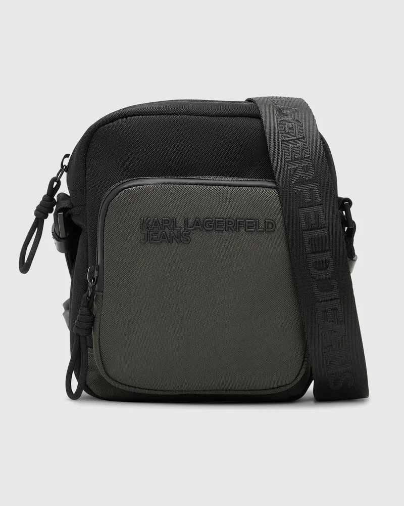 Karl Lagerfeld Reporter-tasche Für Den Alltag, Male, Black-beluga, Size Grey