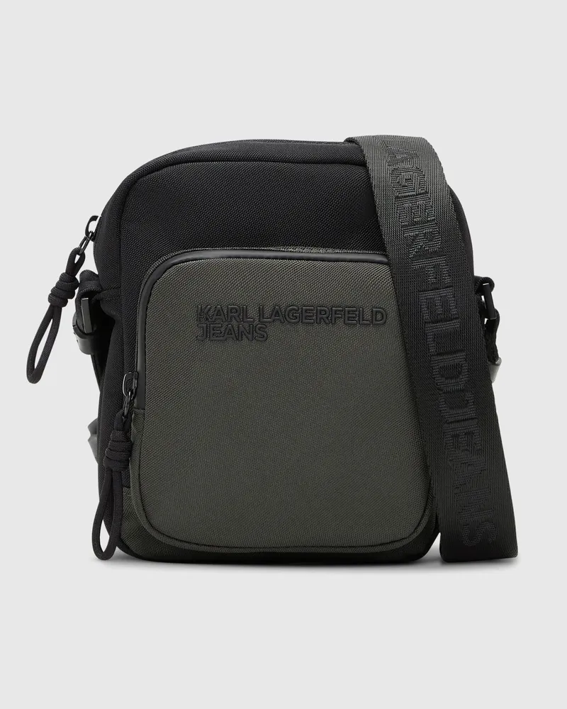 Karl Lagerfeld Reporter-tasche Für Den Alltag, Male, Black-beluga, Size Grey