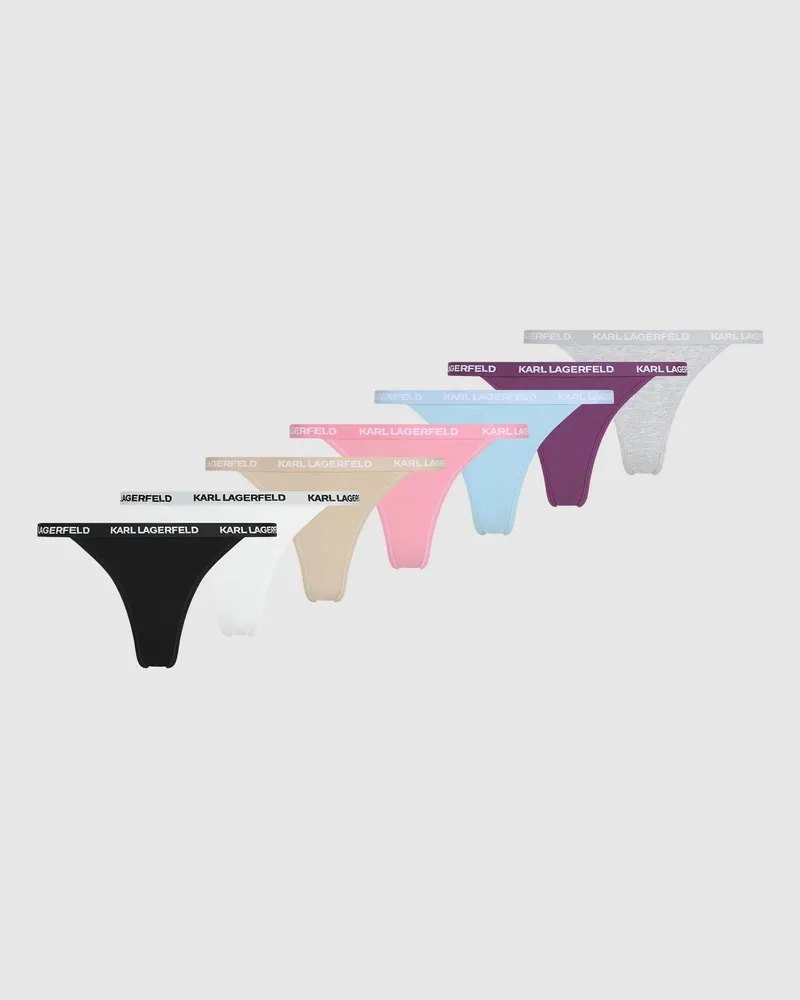 Karl Lagerfeld Logo-slip Im Brasilianischen Stil - 7er Pack, Damen, Mehrfarbig, Größe Mehrfarbig