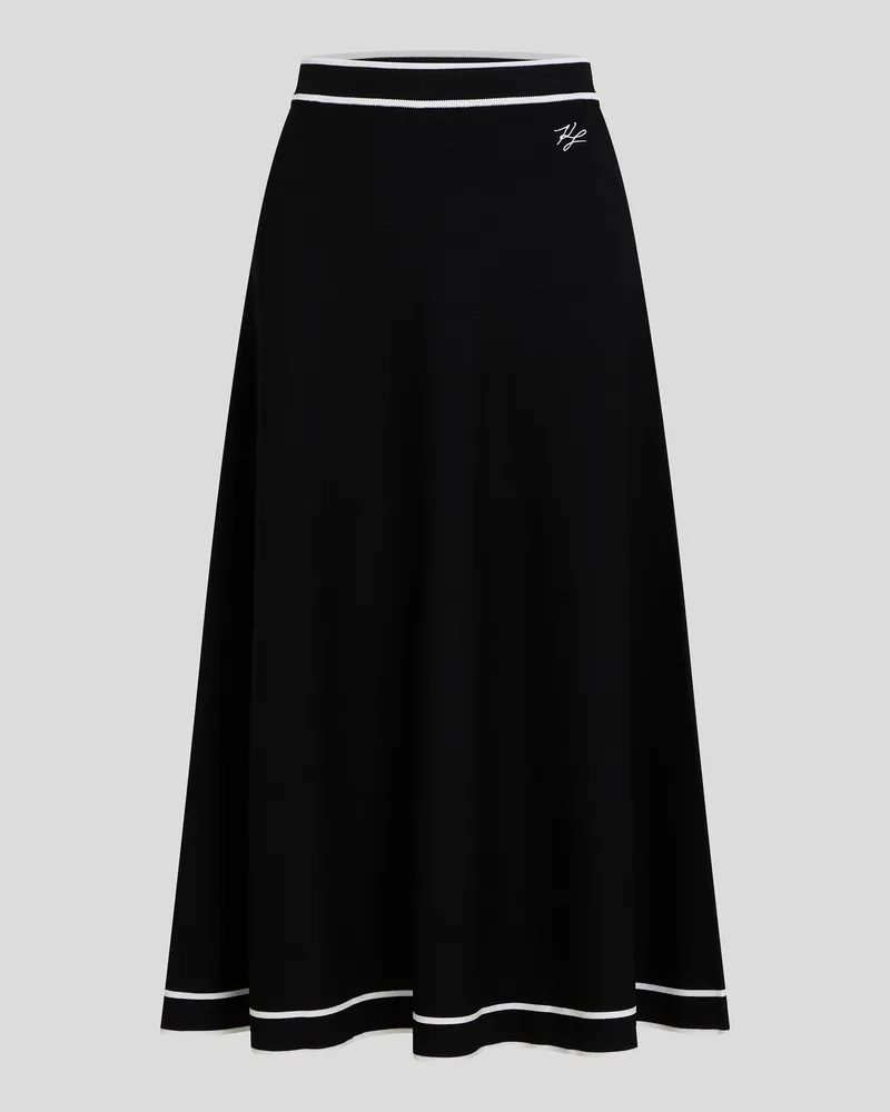 Karl Lagerfeld Strickrock, Frau, Schwarz, Größe Schwarz