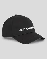 Karl Lagerfeld K/essential Baseball-kappe, Mann, Schwarz Schwarz