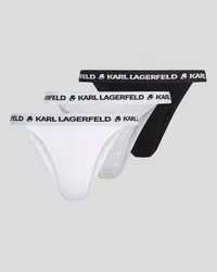 Karl Lagerfeld Karl logo-slips Im Brazilian-stil – 3er-pack, Frau, Schwarz/weiss/grau Schwarz