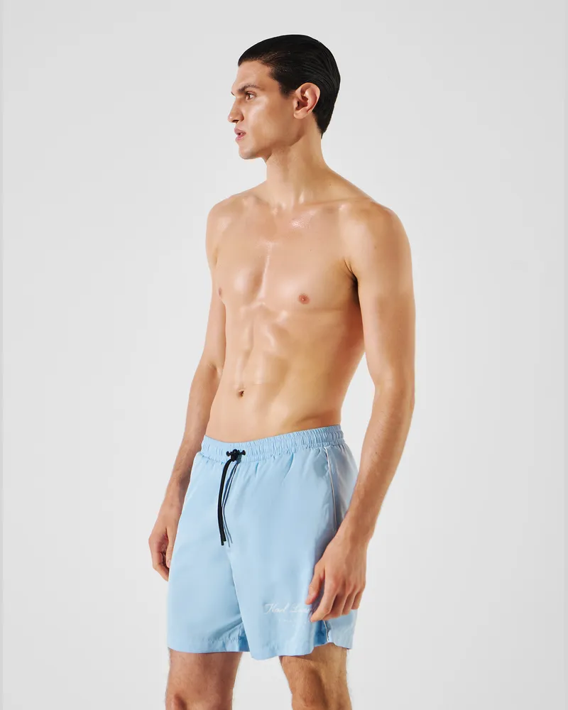 Karl Lagerfeld Hotel karl Mittellange Board-shorts, Mann, Weiches Chambray, Größe Weiches