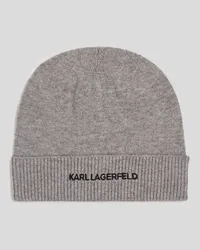 Karl Lagerfeld K/essential beanie-mütze, Mann, Grau Grau