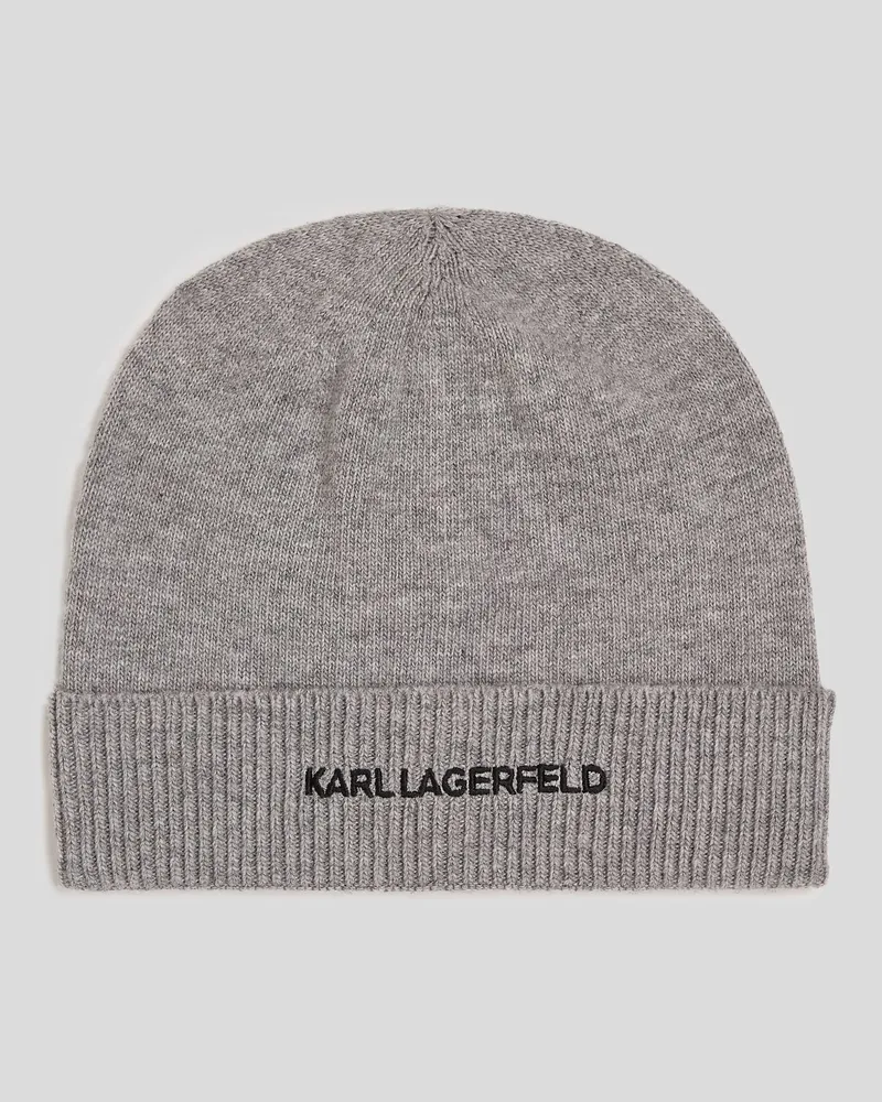 Karl Lagerfeld K/essential beanie-mütze, Mann, Grau Grau