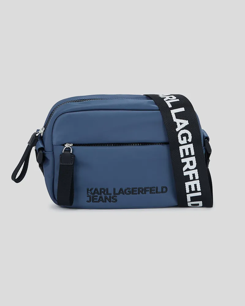 Karl Lagerfeld Umhängetasche Aus Nylon, Mann, Vintage Indigo, Größe Vintage