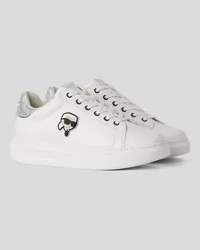 Karl Lagerfeld K/ikonik nft Kapri-sneaker, Frau, Weiss/silber Weiss