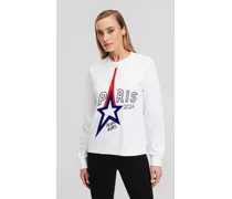 Paris-sweatshirt, Frau, Weiss